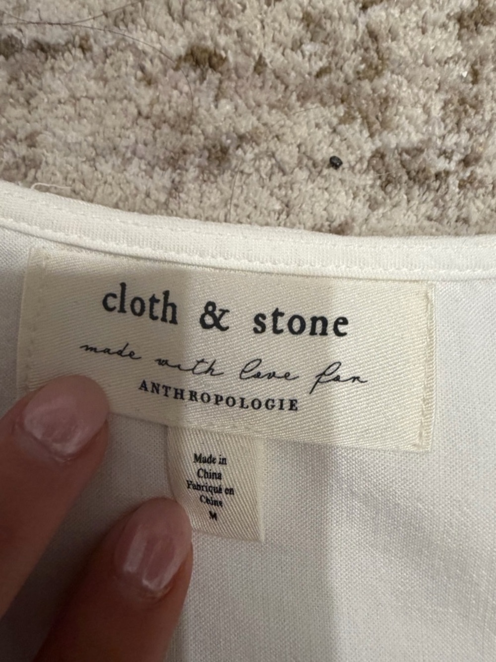 Anthropologie White Wrap Blouse with Tie - Picture 2 of 3